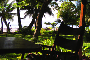 beach view from the porch