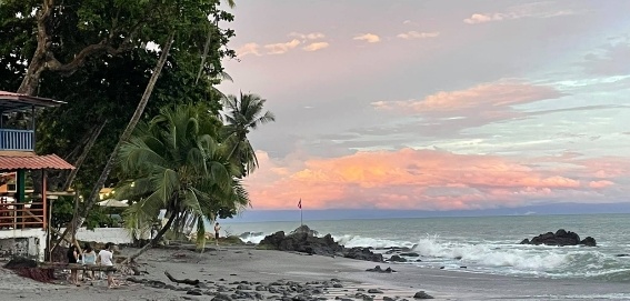 Montezuma Beach at sunset