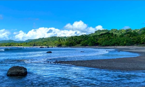 Miguelon beach, where the river meets the pacific ocean